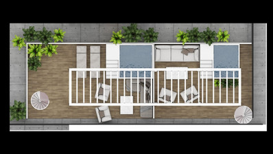 Brand New-Modern Design, Top Floor With Roof Garden Three Bedroom Apartment in Limassol Centre