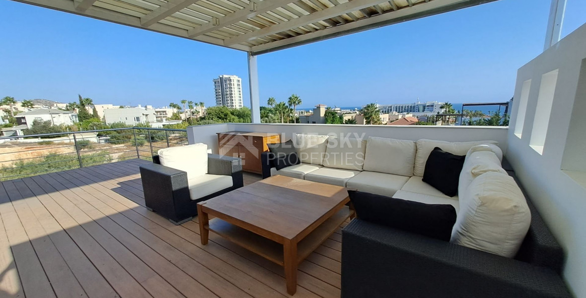 Four bedroom detached Villa on the seafront with private pool in Pyrgos, Lemesos