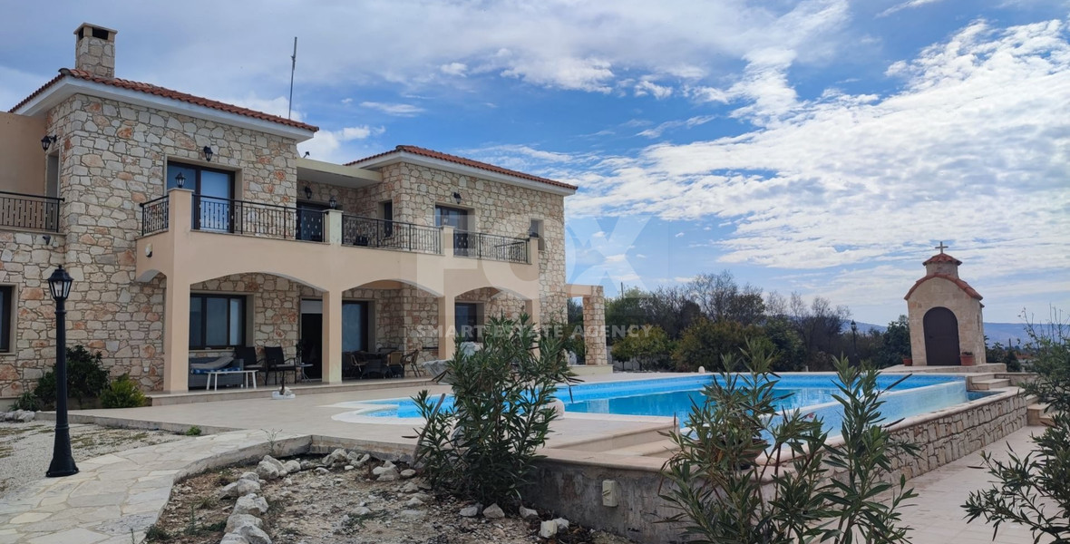 Luxury 5 Bedroom Villa with Infinity Pool in Thrinia, Paphos Panoramic Mountain Views • Huge 3,000sqm
