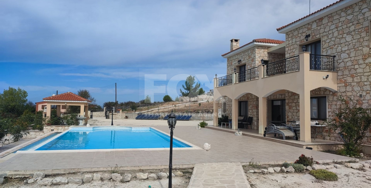 Luxury 5 Bedroom Villa with Infinity Pool in Thrinia, Paphos Panoramic Mountain Views • Huge 3,000sqm