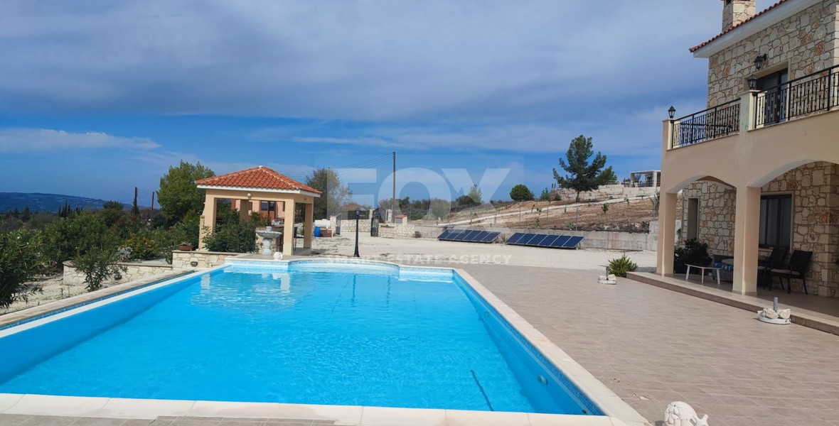 Luxury 5 Bedroom Villa with Infinity Pool in Thrinia, Paphos Panoramic Mountain Views • Huge 3,000sqm