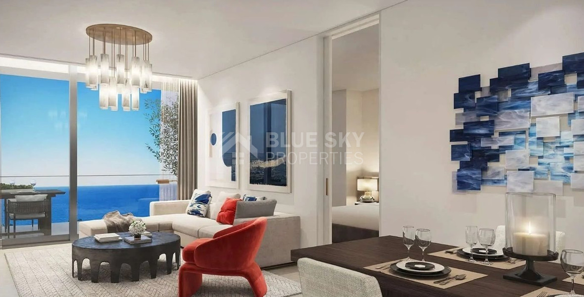 Elegant 1-Bedroom Seafront Residence For Sale in Mouttagiaka, Limassol