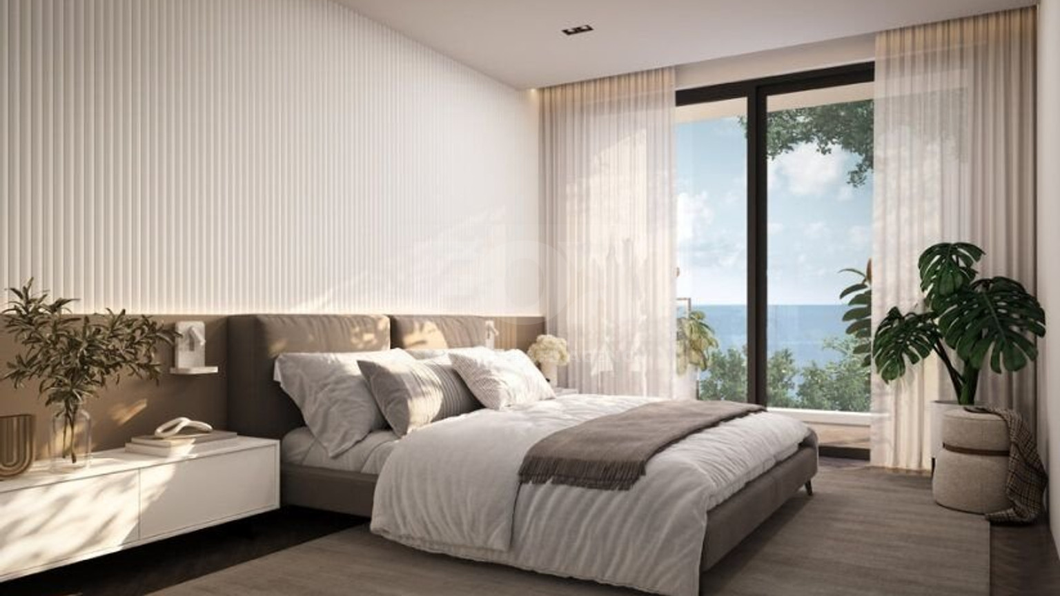 Two bedroom apartment with sea view in Geroskipou