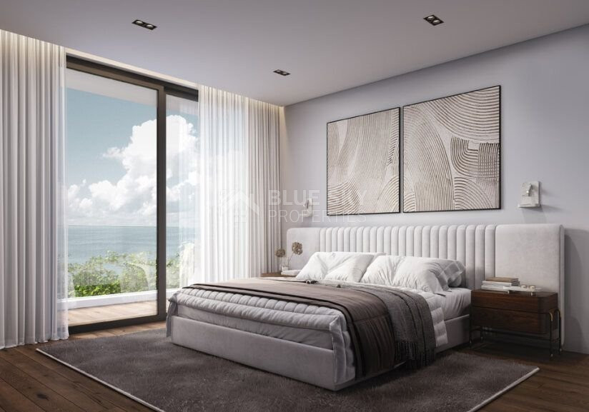 A sea view three bedroom apartment in Geroskipou