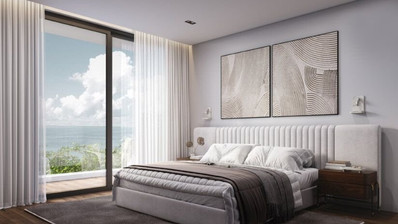A sea view three bedroom apartment in Geroskipou