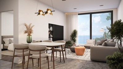A stunning one bedroom apartment with see view in Geroskipou
