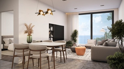 A stunning one bedroom apartment with see view in Geroskipou