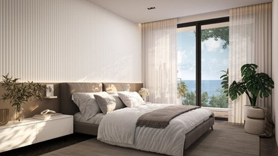 A stunning one bedroom apartment with see view in Geroskipou