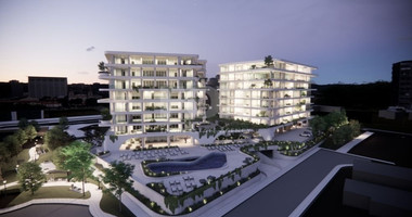 Three bedroom deluxe apartment on the fifth floor in Kato Paphos