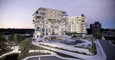 Three bedroom deluxe apartment on the fifth floor in Kato Paphos