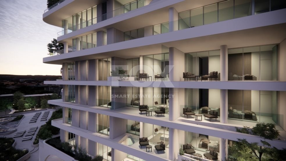 Three bedroom deluxe apartment on the fifth floor in Kato Paphos