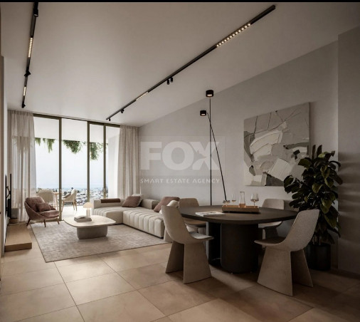 Three bedroom deluxe apartment on the fifth floor of a luxury complex in Kato Paphos for sale