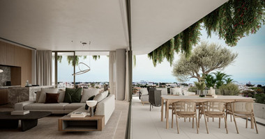 Three bedroom deluxe apartment on the fifth floor of a luxury complex in Kato Paphos for sale