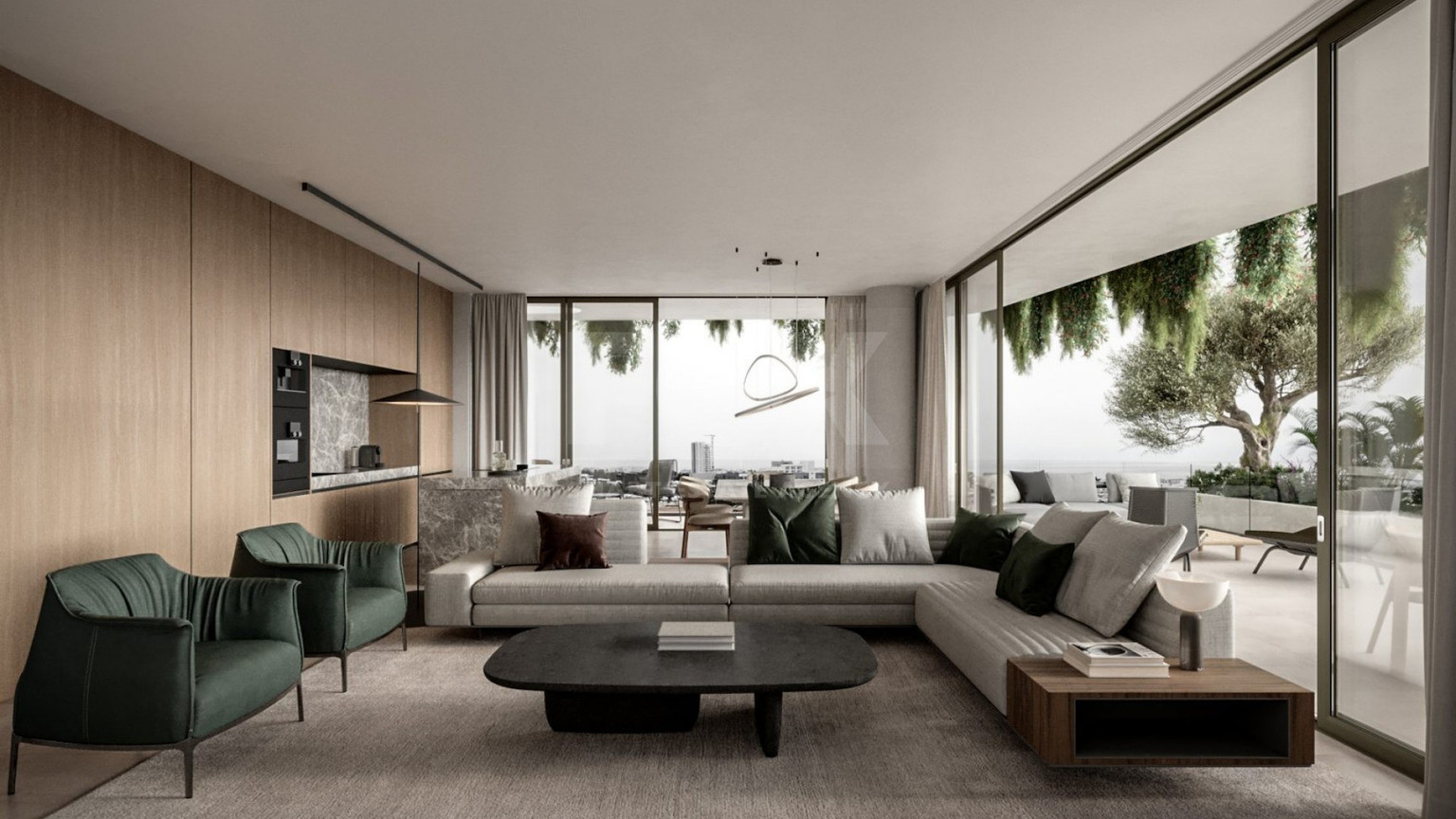 Two bedroom luxury apartment on the first floor of an exceptional project Kato Paphos.