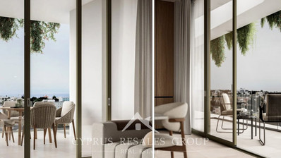 Two bedroom apartment on the sixth floor in a privileged area in Kato Paphos for sale.
