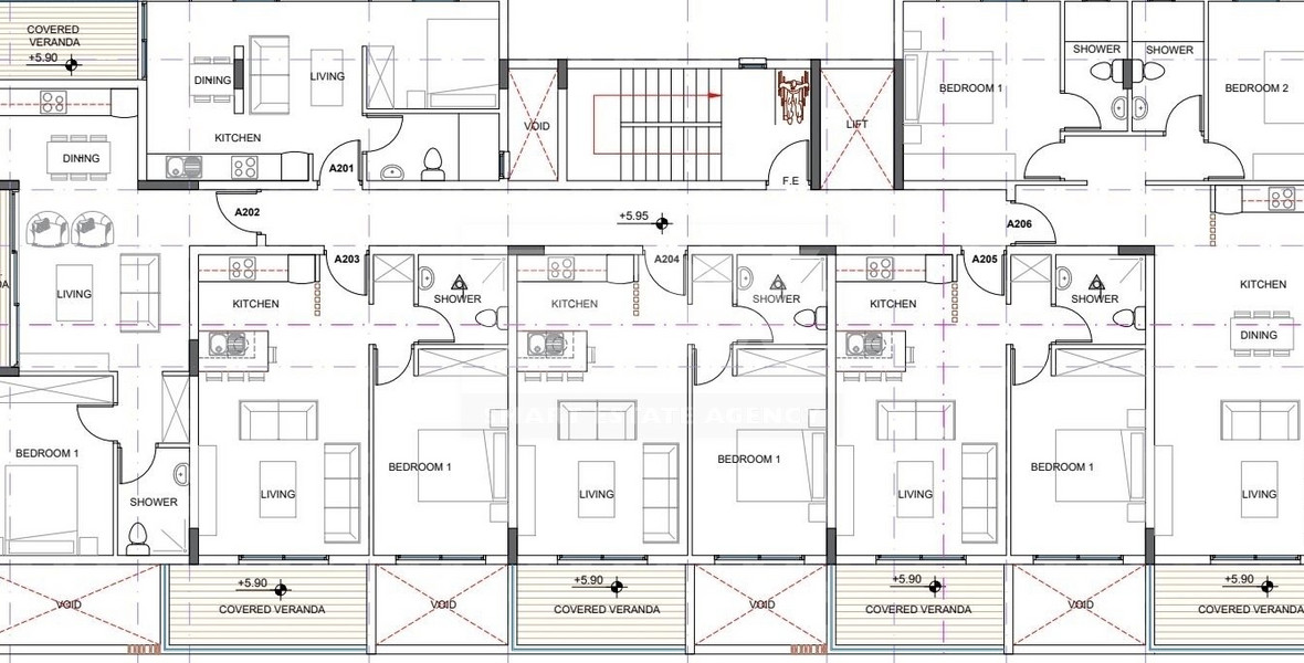 Two bedroom apartment on second floor,  in Kissonerga