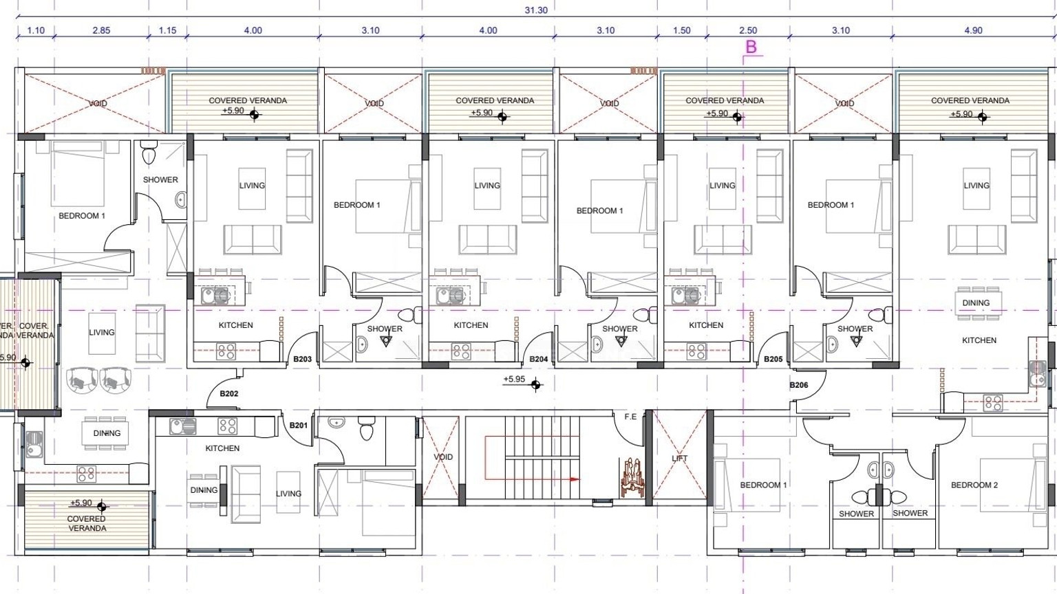 Two bedroom apartment on second floor,  in Kissonerga