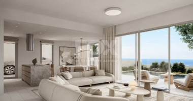 Three bedroom sea view, luxury , villa in Peyia village.