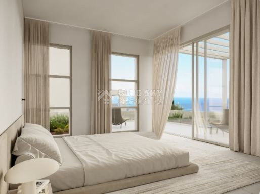 Three bedroom sea view, luxury , villa in Peyia village.