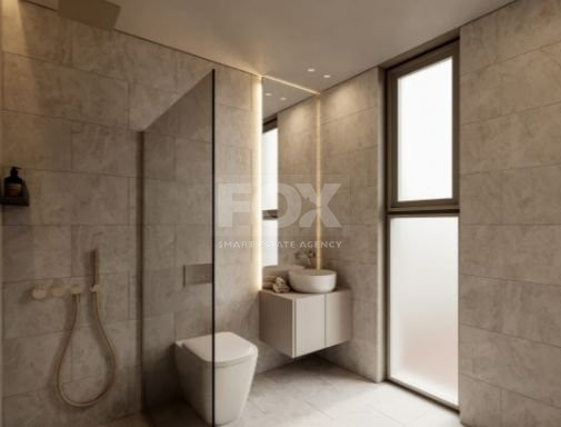 Three bedroom villa with sea view in Peyia village .