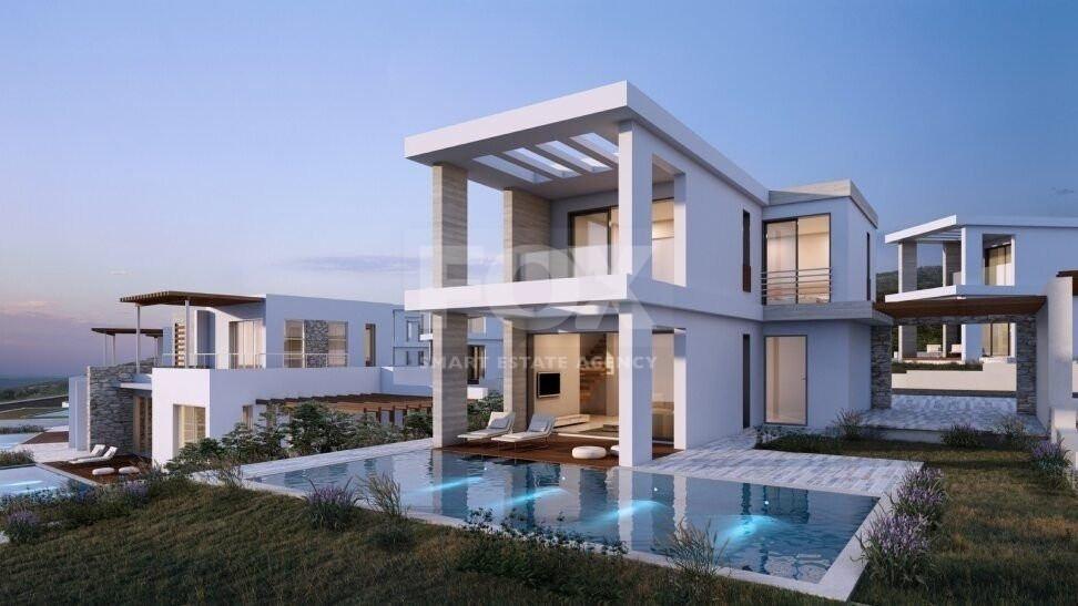 For sale , two bedroom villa with sea view in a privileged area in Pegeia