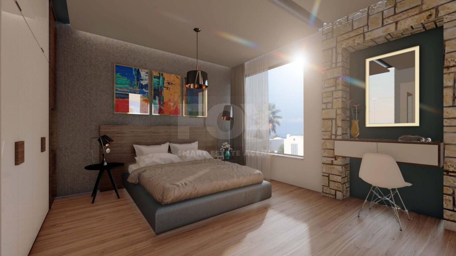 Five bedroom luxury villa with an extra bedroom at basement by the sea in Chloraka