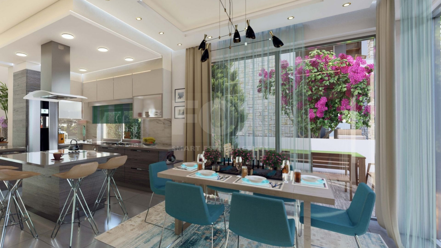 Five bedroom luxury villa with an extra bedroom at basement by the sea in Chloraka