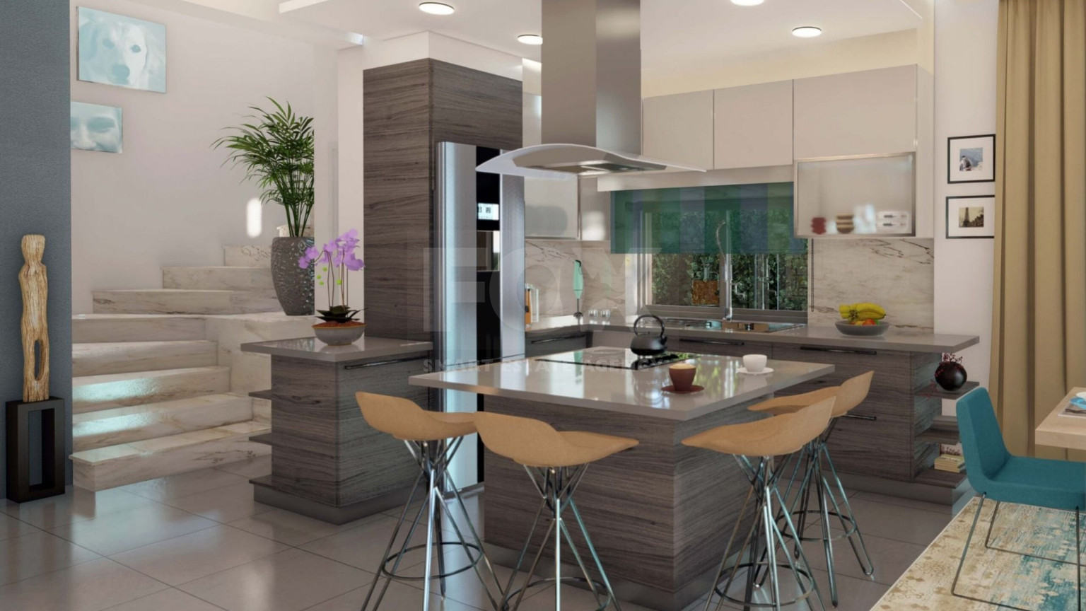 Five bedroom luxury villa with an extra bedroom at basement by the sea in Chloraka