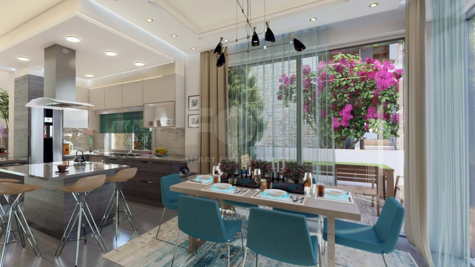 Five bedroom luxury villa with an extra bedroom at the basement near the sea in Chloraka