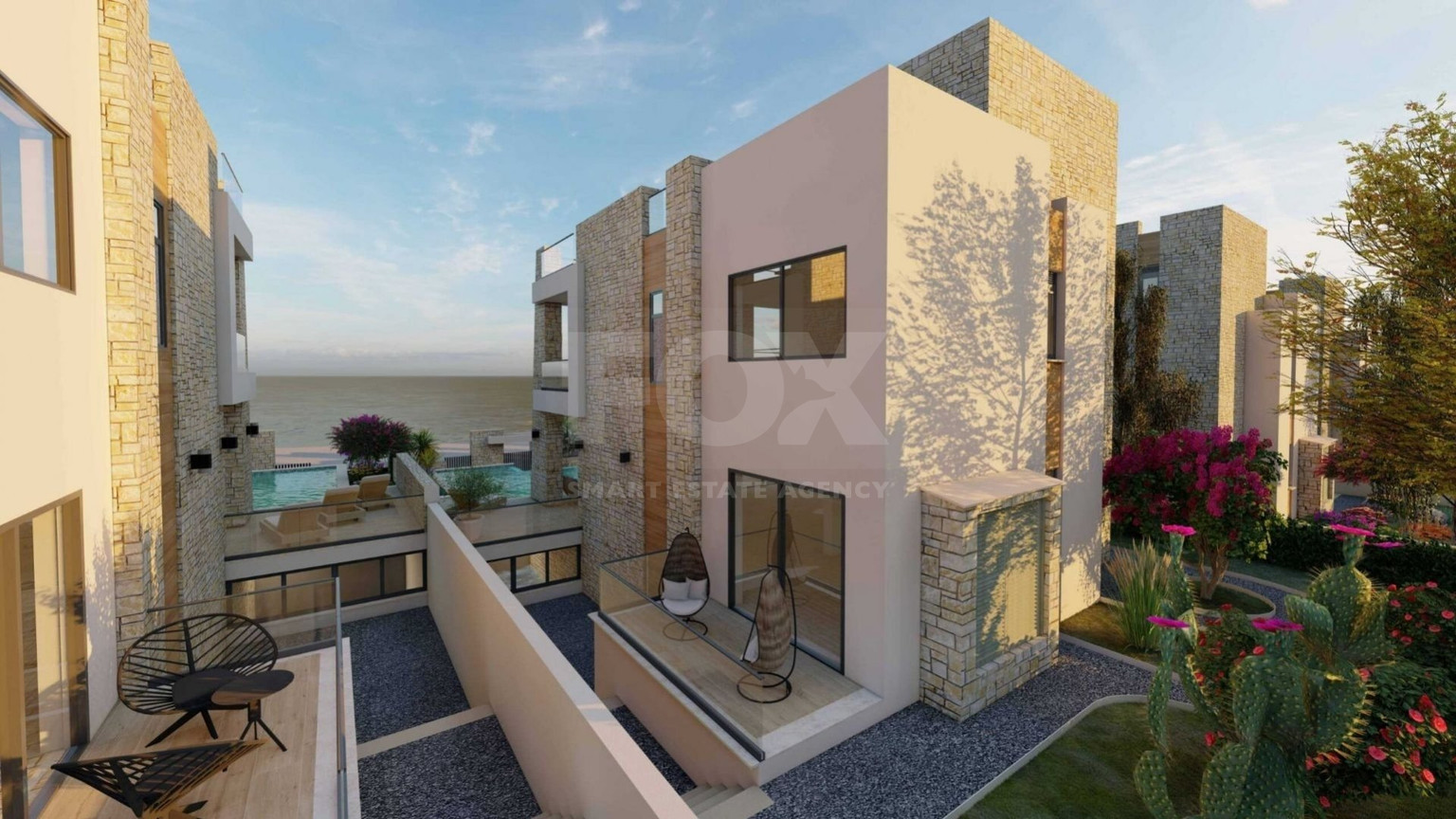 Four bedroom luxury villa with an extra bedroom at basement by the sea,  in Chloraka