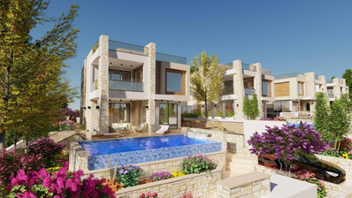 Four bedroom luxury villa with an extra bedroom at basement by the sea,  in Chloraka