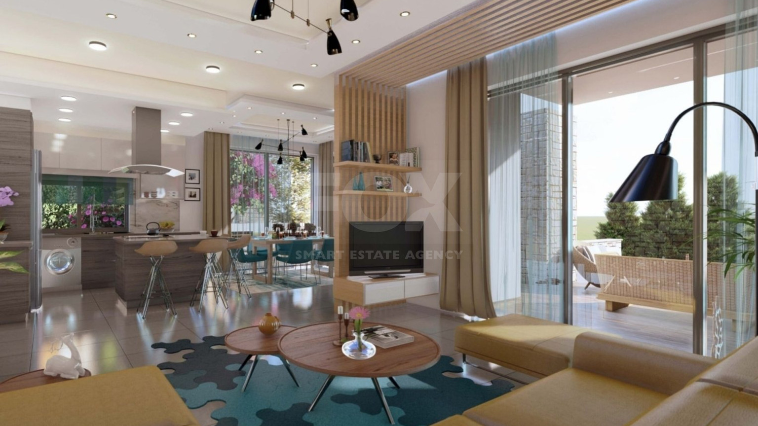 Four bedroom luxury villa with an extra bedroom at basement by the sea in Chloraka
