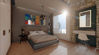 Four bedroom luxury villa with an extra bedroom at basement by the sea in Chloraka