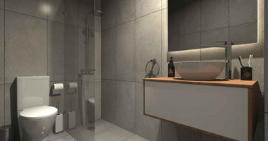 Top floor Apartment , two bedroom with private garden area in Prodromi Village for sale