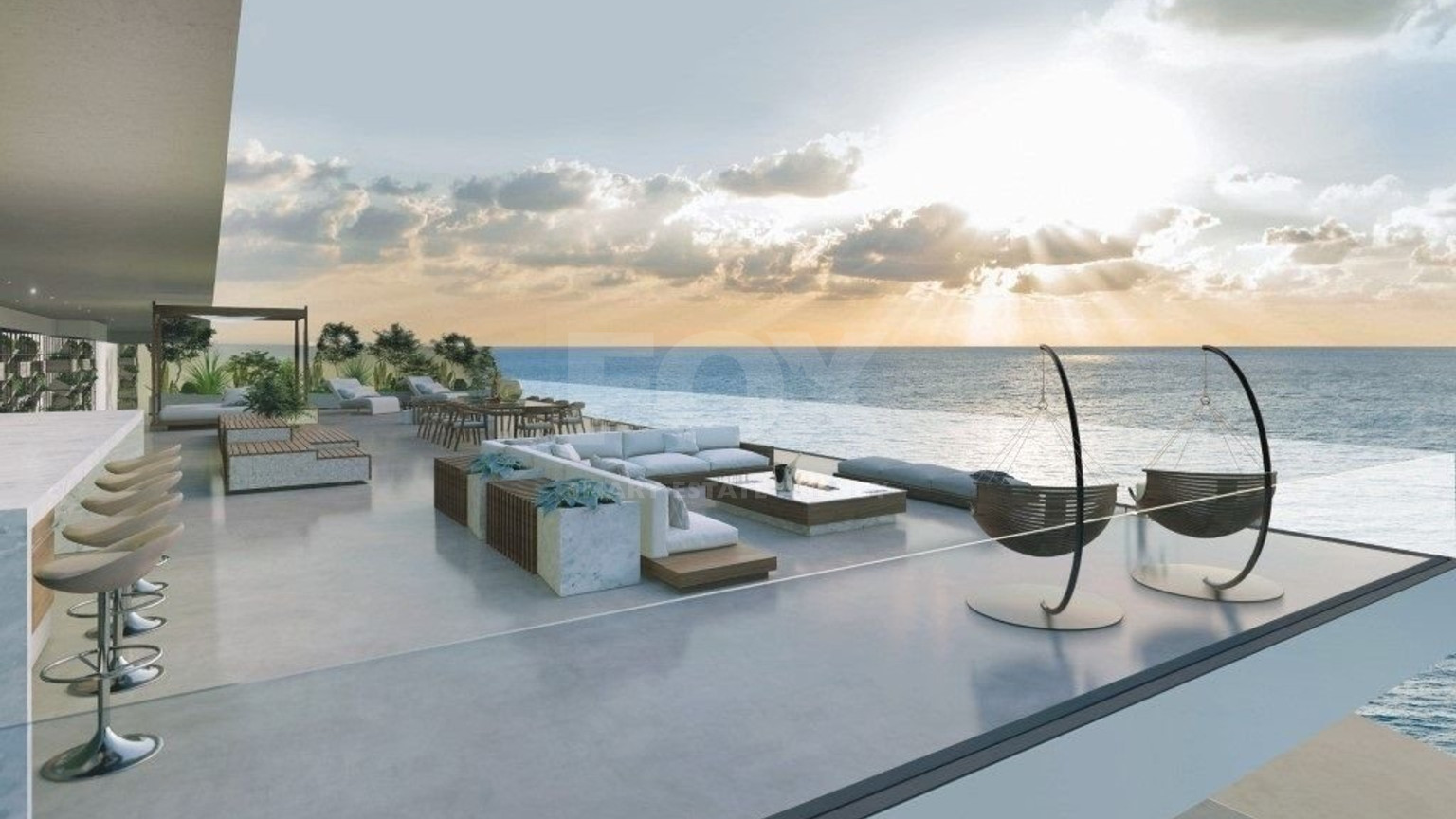 Three bedroom apartment on the seventh floor in a privileged area in Kato Paphos, for sale