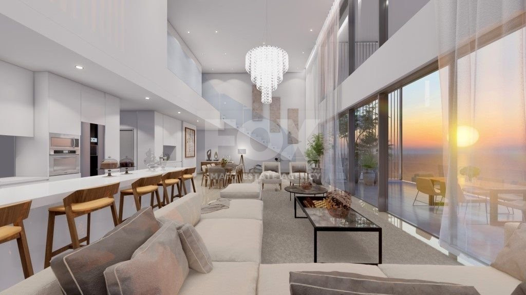 Three bedroom luxury apartment on the third floor in a beachfront area in Kato Paphos