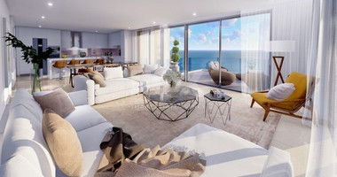 Three bedroom luxury apartment on the third floor in a beachfront area in Kato Paphos