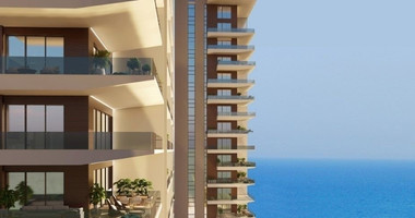 Three bedroom fabulous apartment on the 6th floor in a privileged area in Kato Paphos, for sale