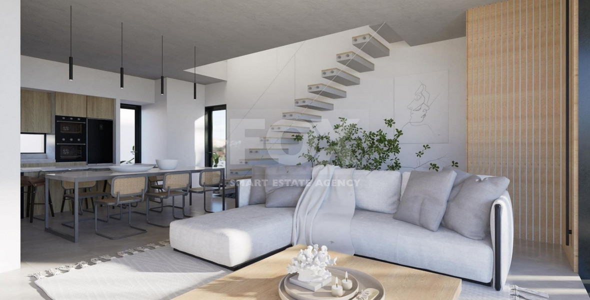 Stunning, modern design two-storey villa located in Konia, Paphos, combing tranquility, amazing view