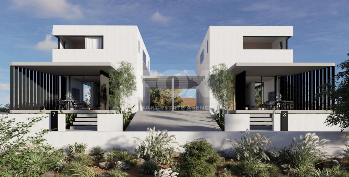 Stunning, modern design two-storey villa located in Konia, Paphos, combing tranquility, amazing view