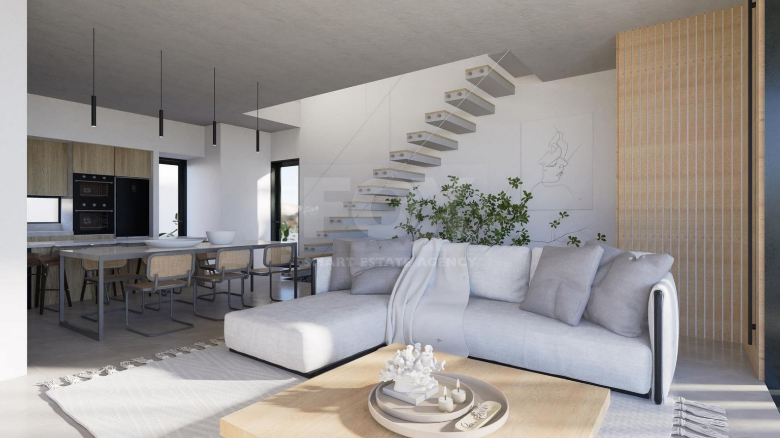 Stunning, modern design two-storey villa located in Konia, Paphos, combing tranquility, amazing view