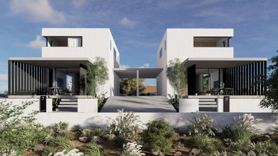 Stunning, modern design two-storey villa located in Konia, Paphos, combing tranquility, amazing view