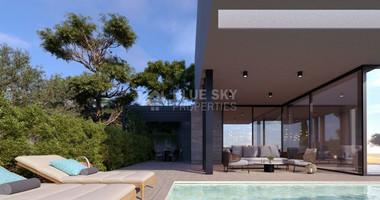 Three Bedroom Luxury Villa in Mouttagiaka with a spectacular sea and Limassol views