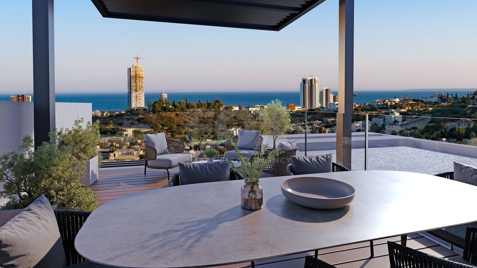Seven Bedroom Luxury Villa in Mouttagiaka with a spectacular sea and Limassol views