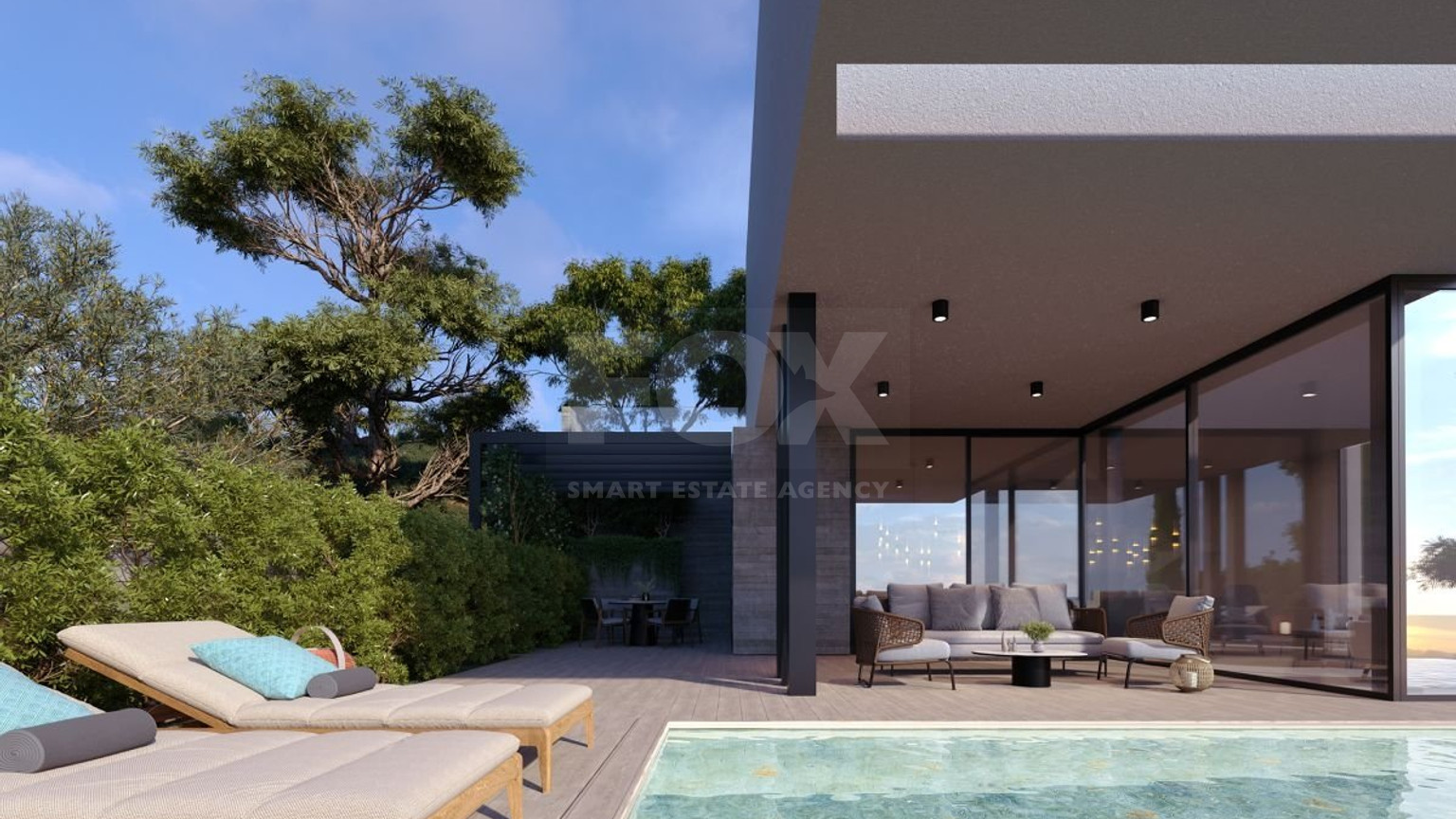 Seven Bedroom Luxury Villa in Mouttagiaka with a spectacular sea and Limassol views
