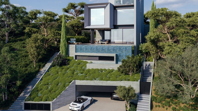 Seven Bedroom Luxury Villa in Mouttagiaka with a spectacular sea and Limassol views