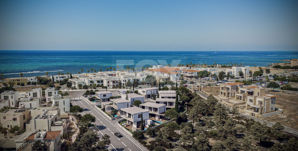 A luxury three bedroom,  beachfront villa,  in Tomb of the Kings area in Paphos
