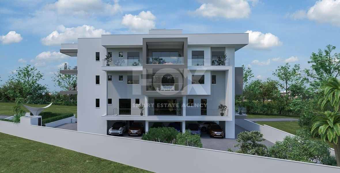 Top floor three bedroom apartment with roof garden for sale in Panthea, Limassol