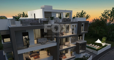 Top floor three bedroom apartment with roof garden for sale in Panthea, Limassol