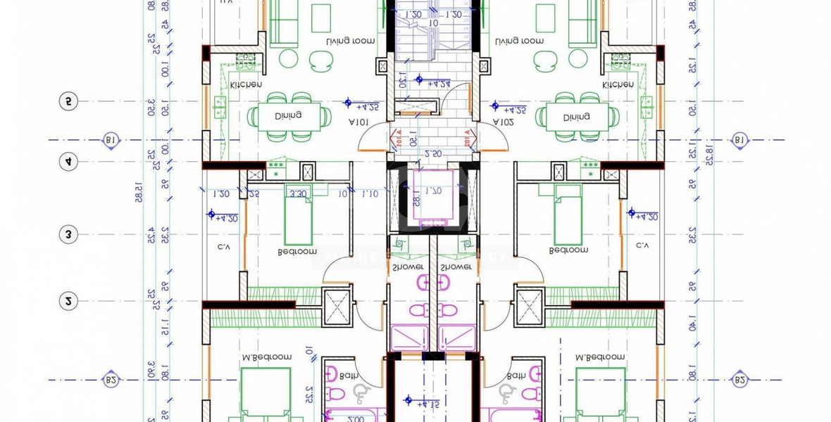 Luxury, modern design, 2-bedroom apartment in Neapolis